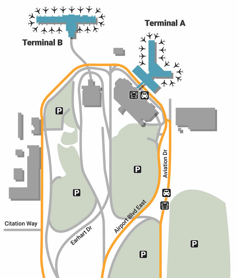 Sacramento Airport Terminal Map